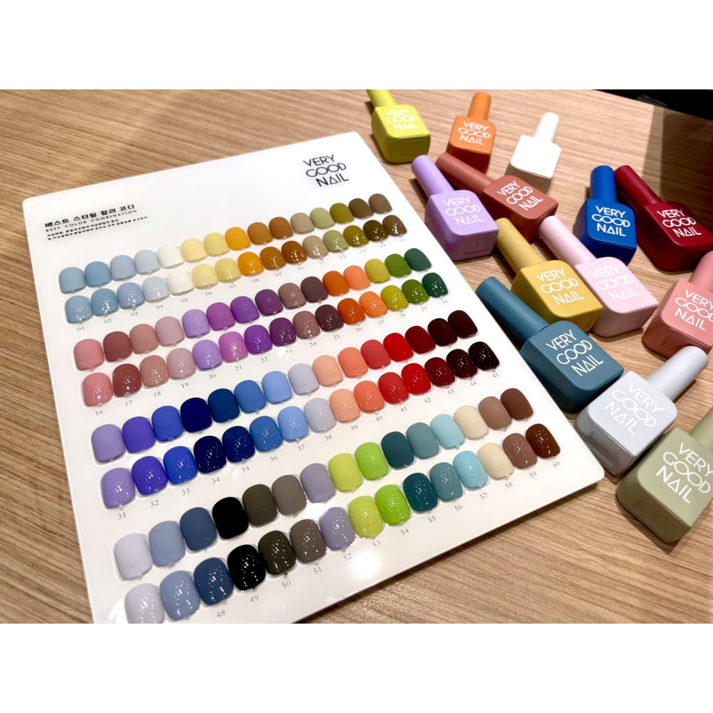 [Mã 44FMCGSALE giảm 8% đơn 500K] Set sơn móng tay gel Verygood nail 60 màu style Hàn Quốc siêu bóng
