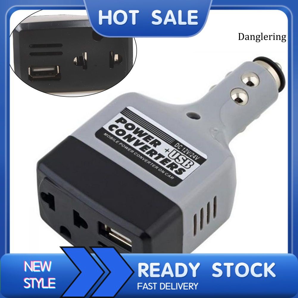 Bộ Chuyển Đổi Nguồn Dc 12v / 24v Sang Ac 220v Cho Xe Hơi