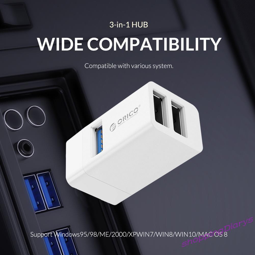 Hub Chia 3 Cổng Usb 2.0 3.0 Tốc Độ Cao Orico