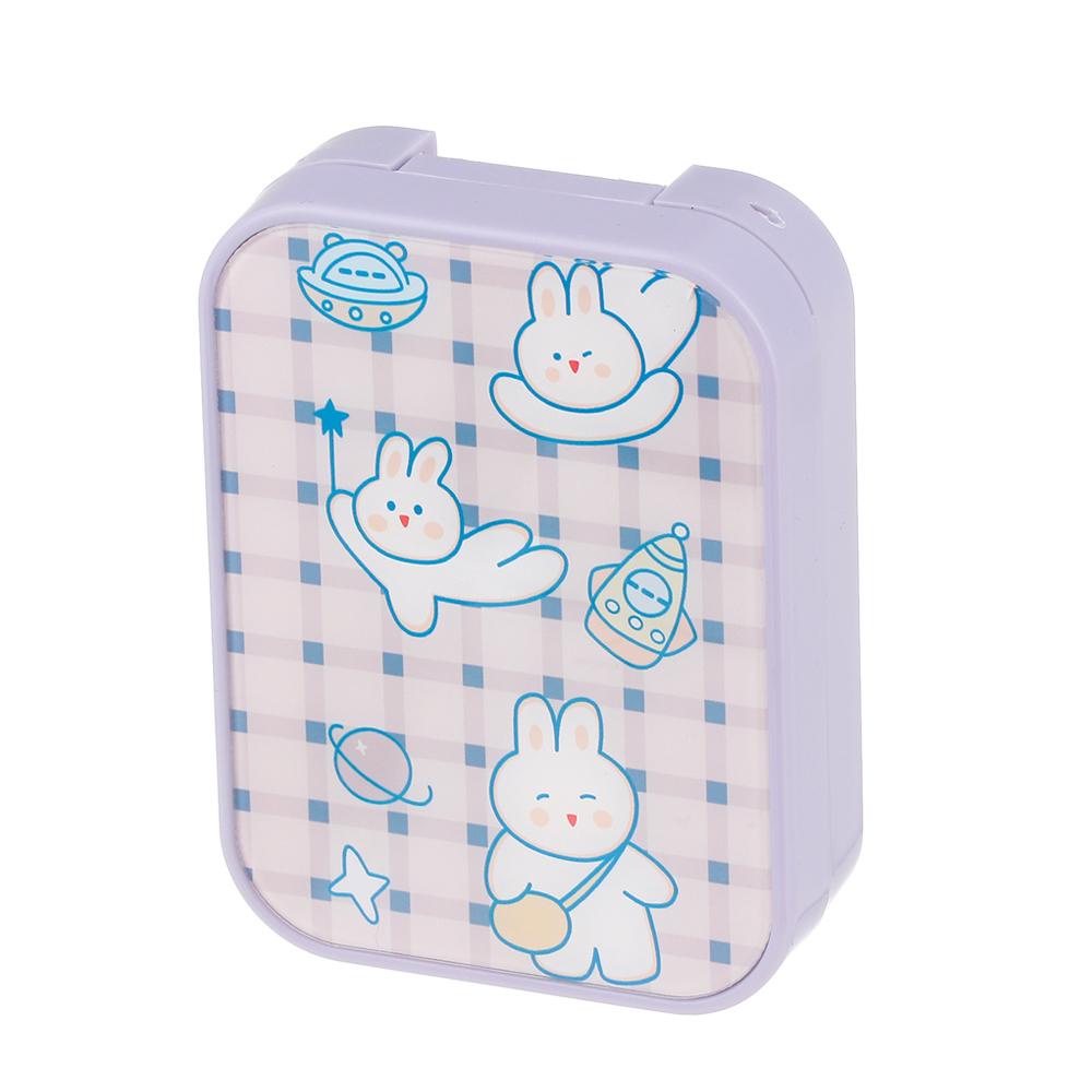 MIH Hộp Đựng Kính Áp Tròng Mini Hình Vuông Nhiều Màu Thời Trang