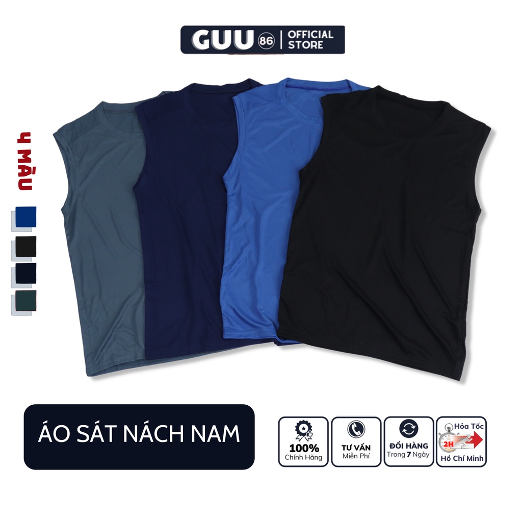 Áo ba lỗ nam thiết kế sát nách để chơi thể thao tập gym Form Chuẩn - GUU SHOP