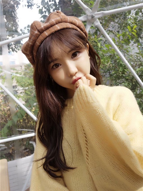 Mũ nồi dạ kẻ caro siêu đẹp, nón beret dạ kẻ caro hàng loại 1