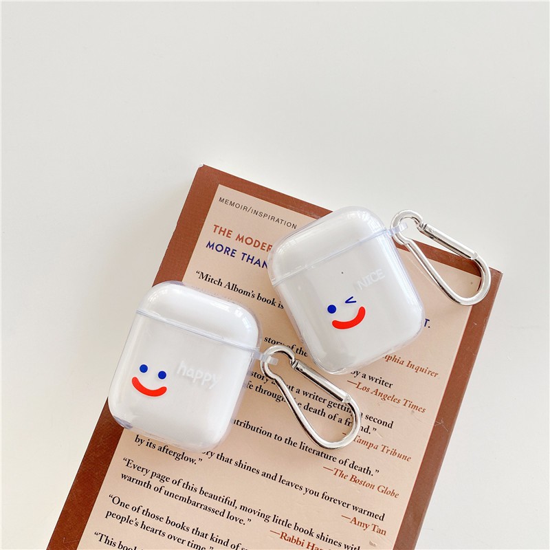 Tay áo tai nghe AirPods Pro AirPods 1 AirPods 2 Hộp đựng tai nghe mặt cười đơn giản | BigBuy360 - bigbuy360.vn