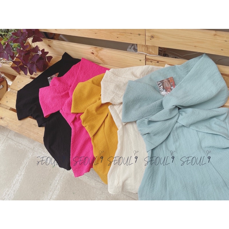 Willow top • Áo trễ vai chất liệu xốp co giãn