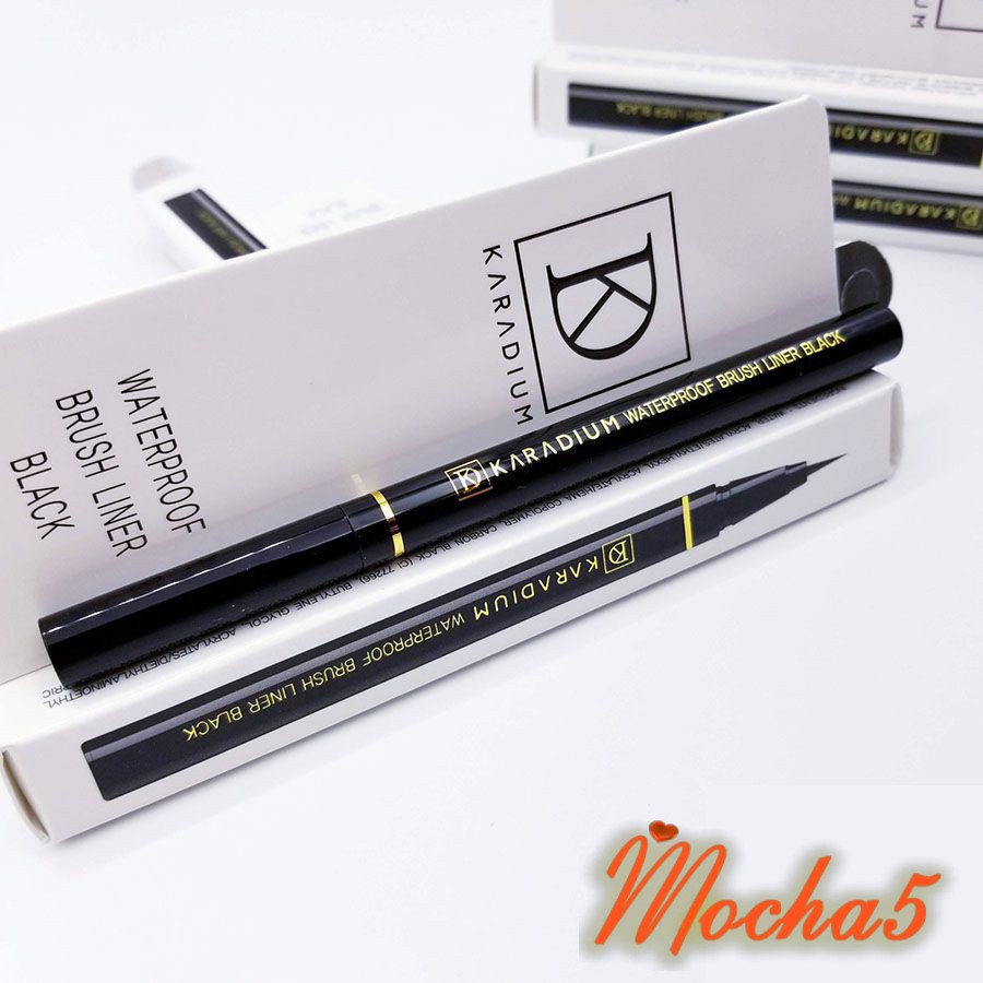 Sỉ kẻ dạ mắt Karadium Waterproof BRUSH LINER BLACK nét mảnh chống trôi chống lem | BigBuy360 - bigbuy360.vn