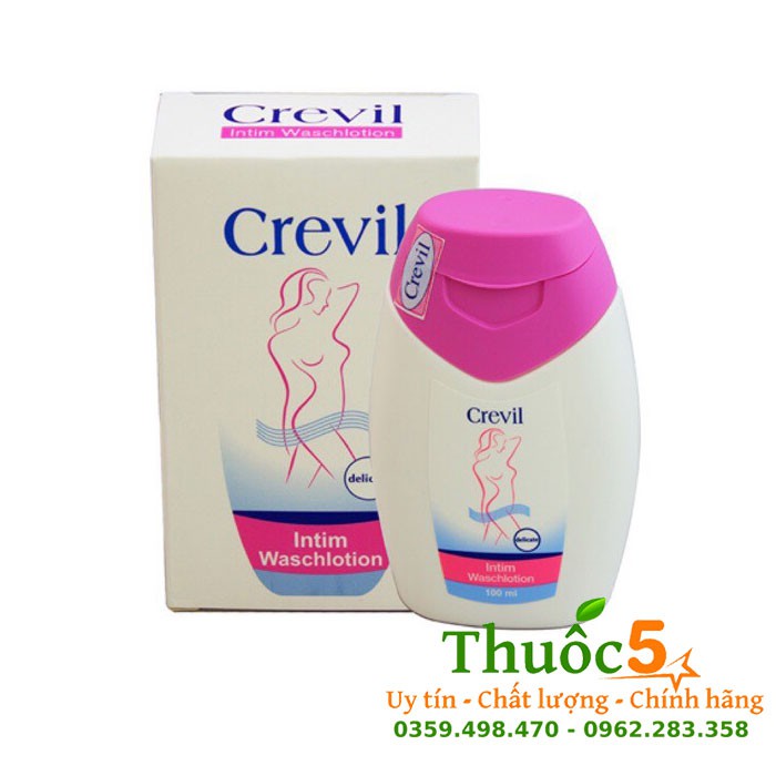 [GIÁ GỐC] Crevil Intim Waschlotion dung dịch vệ sinh phụ nữ chai 100ml