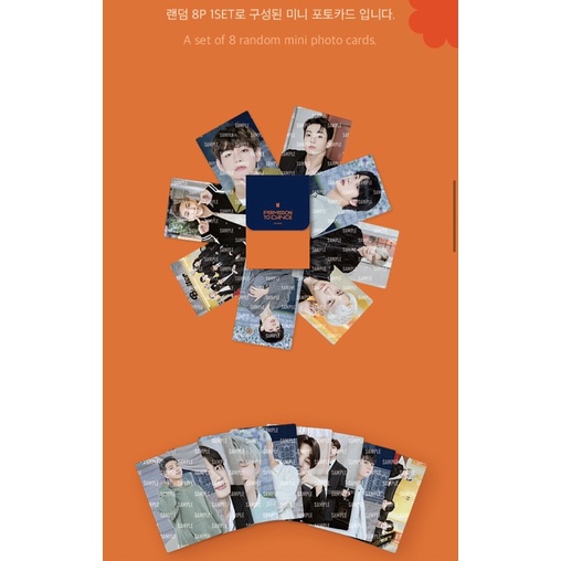 Miniphoto Card ảnh BTS Permission to dance hàng official
