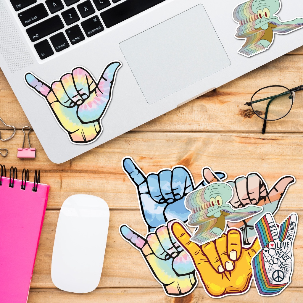 STICKER LẺ - Sticker Dabbing Move dán mũ bảo hiểm, laptop, điện thoại, vali. MSP: SS10
