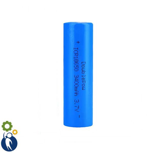 Pin 18650 3400mAh Chuẩn Dung Lượng Hàng Nội Địa Trung Quốc Thương Hiệu DOUBLEPOW - Đầu Bằng