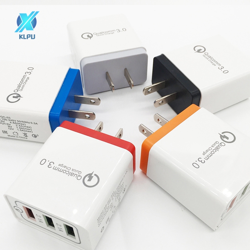 Cục Sạc Nhanh Qc3.0 3 Cổng Usb 2.1a / 25w Cho Du Lịch