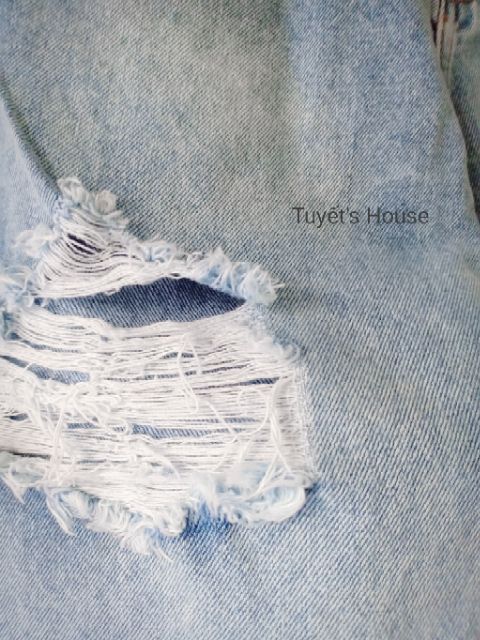 QUẦN BAGGY JEANS RÁCH TUYẾT'S HOUSE