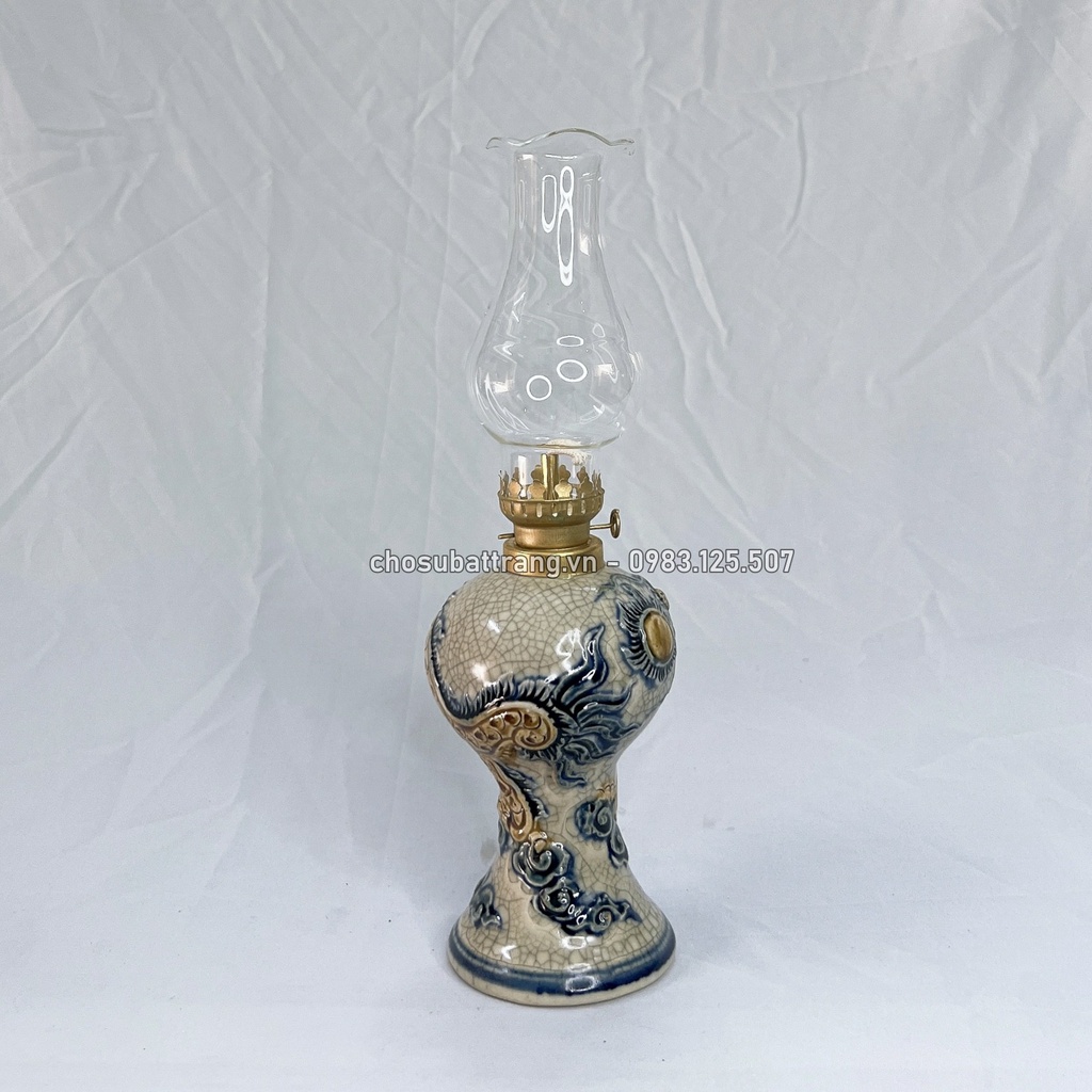 Đèn thờ rạn nổi hoa văn rồng