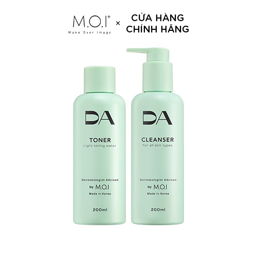 Bộ đôi chăm sóc da DA BY M.O.I làm sáng, cấp ẩm sâu phù hợp mọi loại da