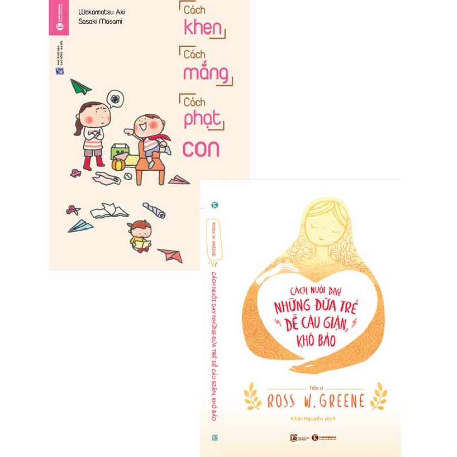 Sách - Combo: Cách Khen, Cách Mắng, Cách Phạt Con + Cách Nuôi Dạy Những Đứa Trẻ Dễ Cáu Giận, Khó Bảo ( Bộ 2 cuốn) - THA