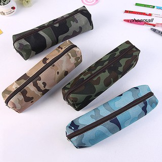 Túi Đựng Bút GUB Bằng Vải Canvas Họa Tiết Rằn Ri Thiết Kế Xinh Xắn