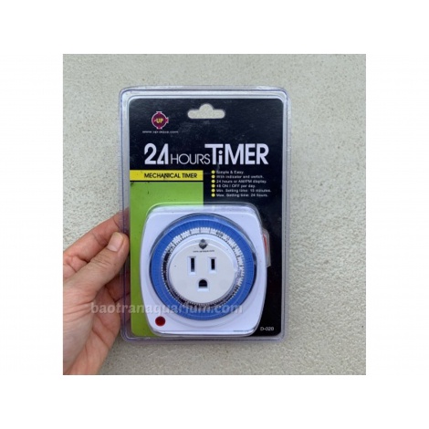 Timer cơ Up-Aqua D-020 - Thiết bị hẹn giờ bật tắt đèn tự động cho hồ cá thủy sinh