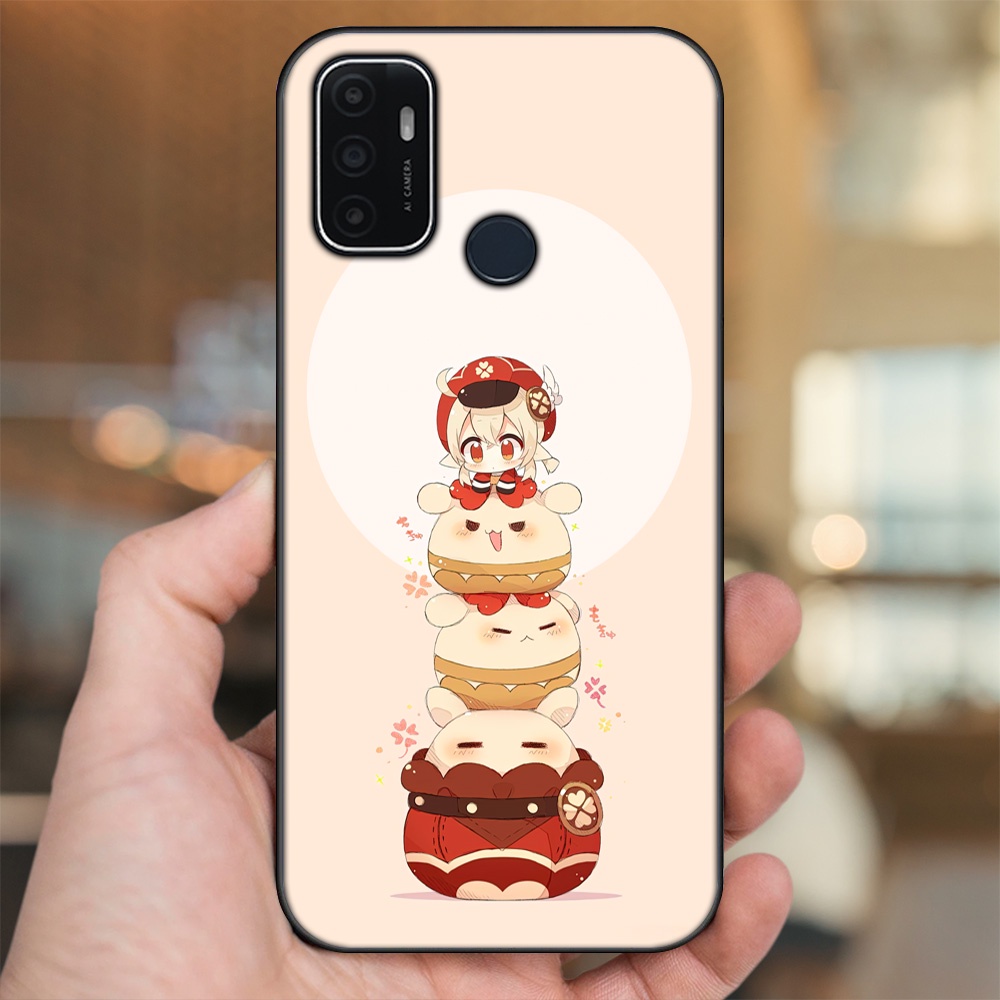 Ốp lưng Oppo A53 viền đen in hình Klee Genshin Impact