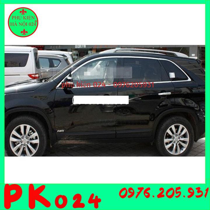 [Sorento] Bộ Nẹp Viền Cong Kính, Chân Kính Inox Dành Cho Xe Ô Tô Sorento