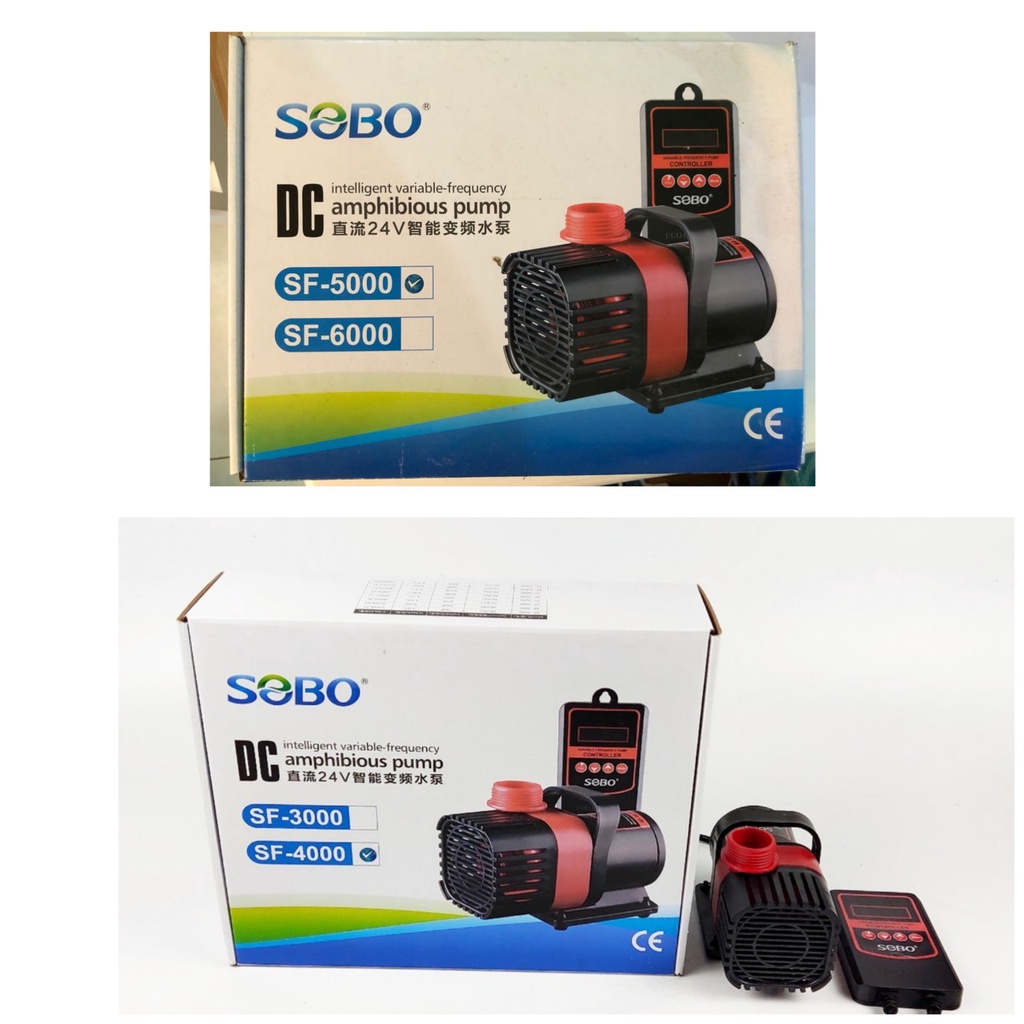 0Máy bơm Sobo SF-4000 (30w) - SF-5000 (40w) chống giật kèm bảng điện tử điều chỉnh công suất