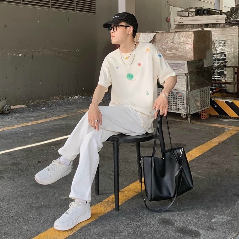 Áo thun Leve Love Màu kem / Nam nữ unisex / Jejul.store