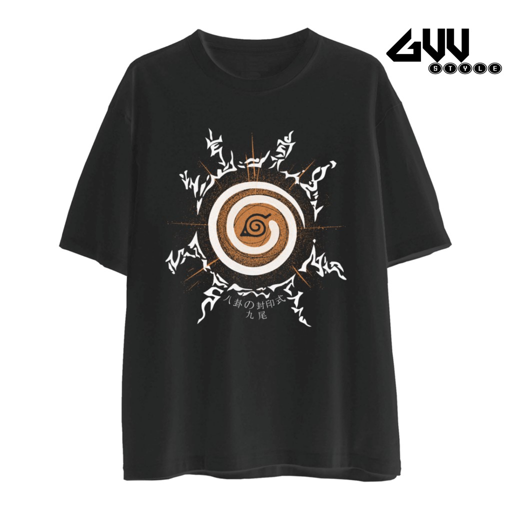 Áo thun tay lỡ unisex form rộng, áo phông nam nữ oversize dấu ấn Naruto co giãn 4 chiều