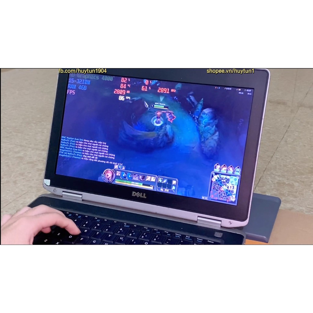 Laptop Dell E6430 chuyên livestream LOL, Fo4, PUBG Mobile