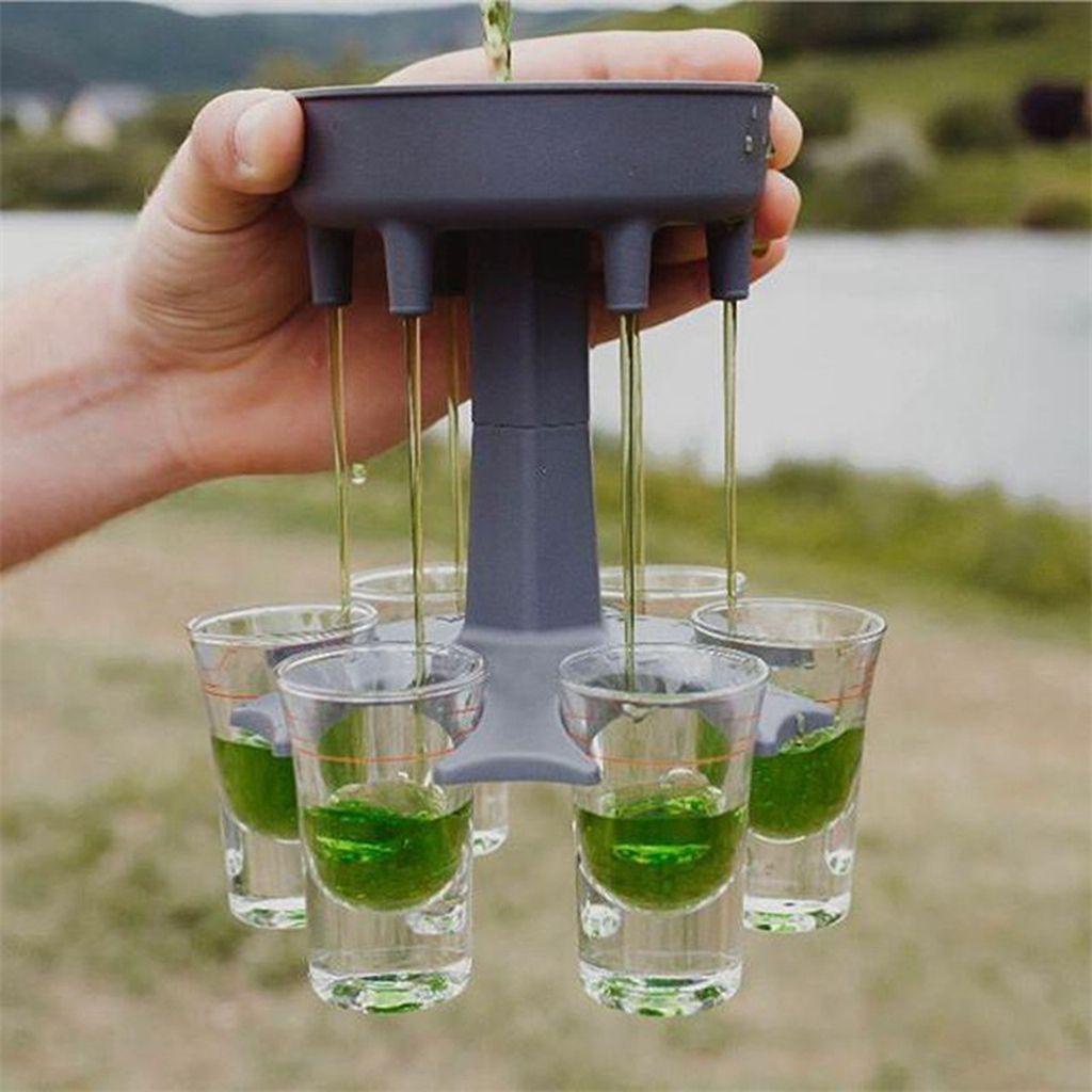 AUGUSTINA Phễu Rót Rượu 6 Ống Cho Bartender