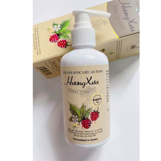 DẦU GỘI DƯỢC LIỆU AN TOÀN TINH DẦU BƯỞI - NHÂN SÂM HƯƠNG XƯA CHAI 225ML