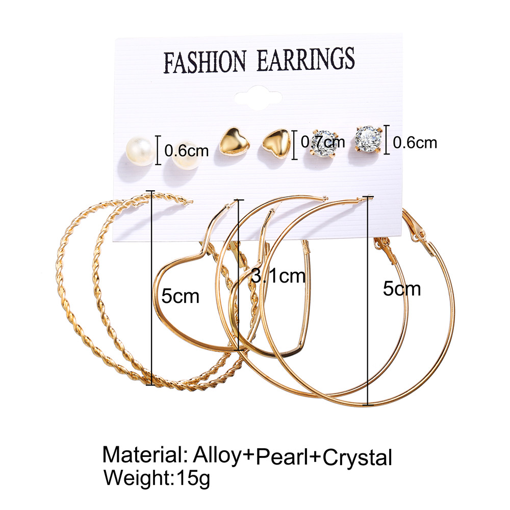 Set 20 Hoa Tai Hình Bướm Đính Ngọc Trai Nhân Tạo Thời Trang