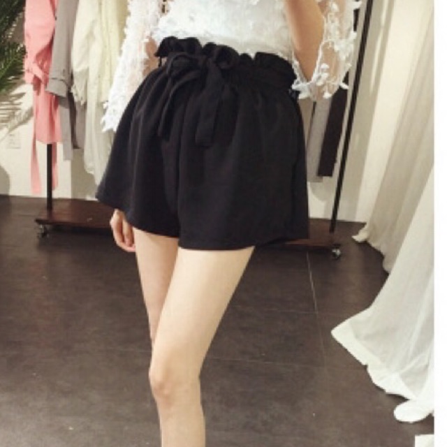 Quần short lưng thun kèm dây cột, hình thật ảnh sàn