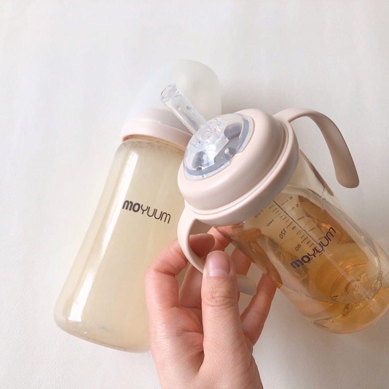 Bộ chuyển đổi bình nước/ Bộ tay cầm ống hút/ Set ống hút - quai cầm cho bình Moyuum Hàn Quốc Sumishop2019
