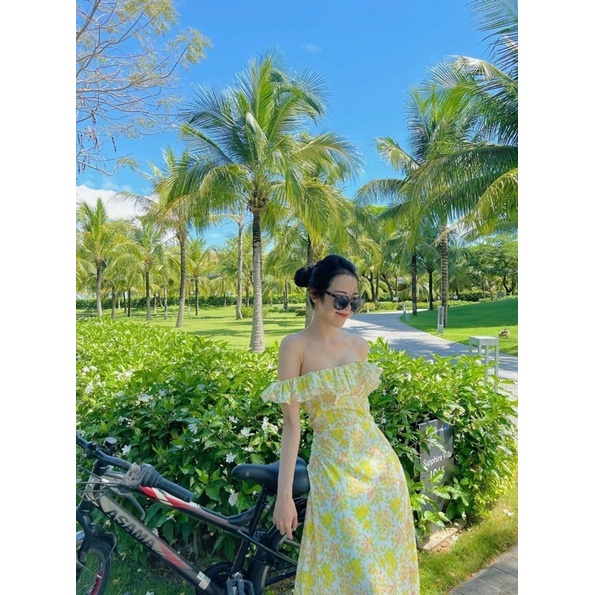 ĐẦM HOA TRỄ VAI | BigBuy360 - bigbuy360.vn