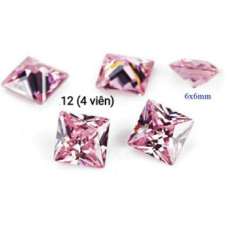 Đá Roushi kim cương (sáng ánh đẹp)4 viên/36k