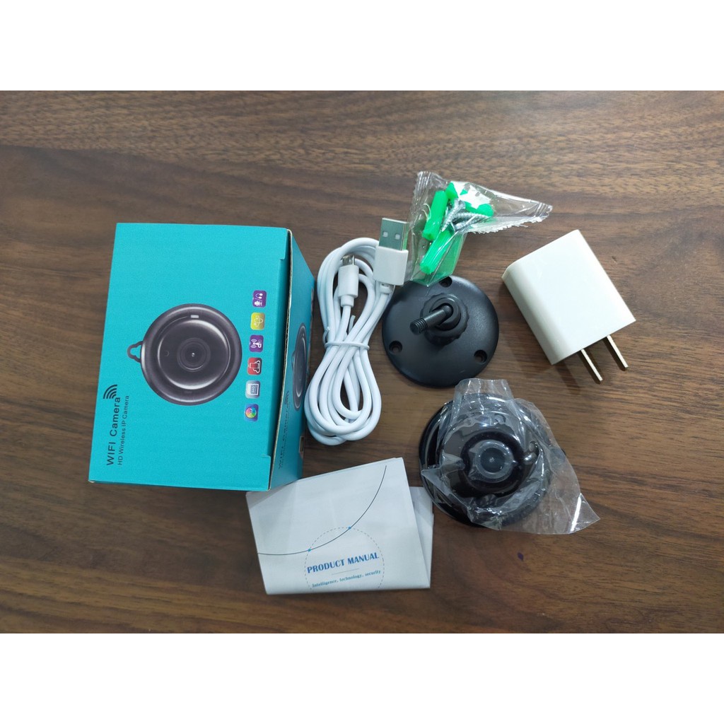 Camera Wifi Mini V380-720P-Đàm Thoại Song Phương-Cảm Biến Chuyển Động-Lưu Trữ Video-Bảo Hành 12 Tháng