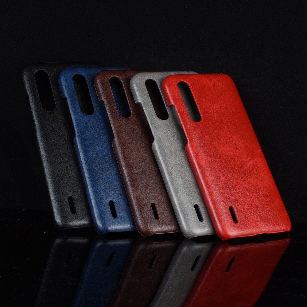 Ốp Điện Thoại PC Cứng Phối Da PU Nhám Thời Trang Sang Trọng Cho XiaoMi Mi 9 9T 8 Pro SE Lite