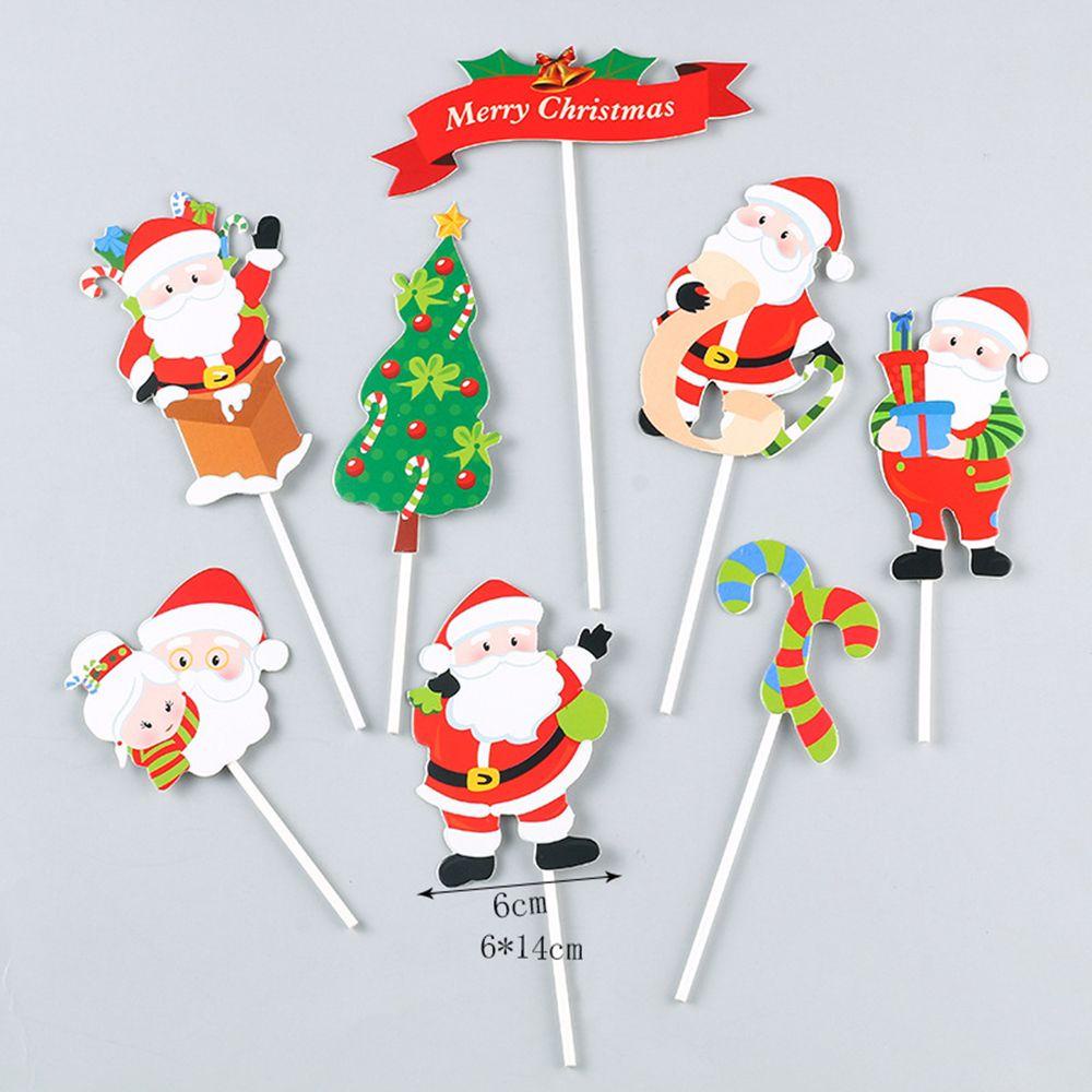 Topper Cắm Trang Trí Bánh Kem Hình Chữ Merry Christmas