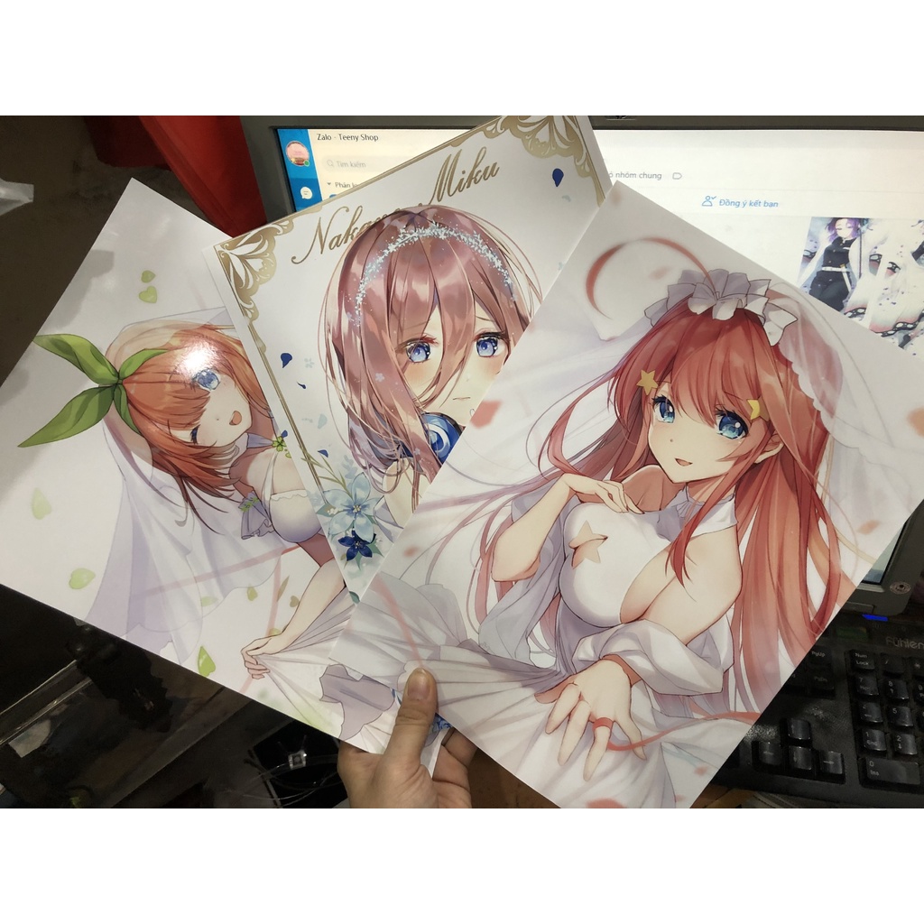 Ảnh poster tranh treo ảnh in theo yêu cầu anime manga