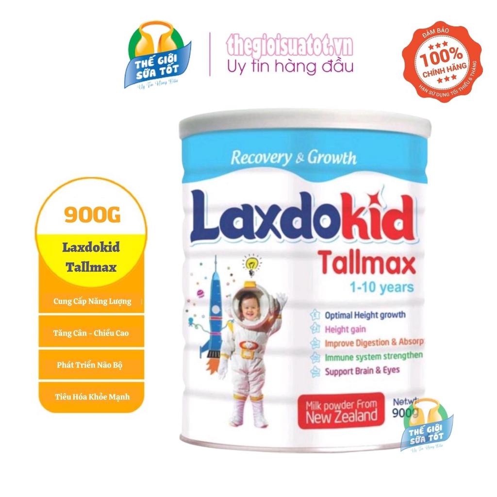 Sữa Laxdokid Tallmax 900g - Giúp phát triển chiều cao cho bé
