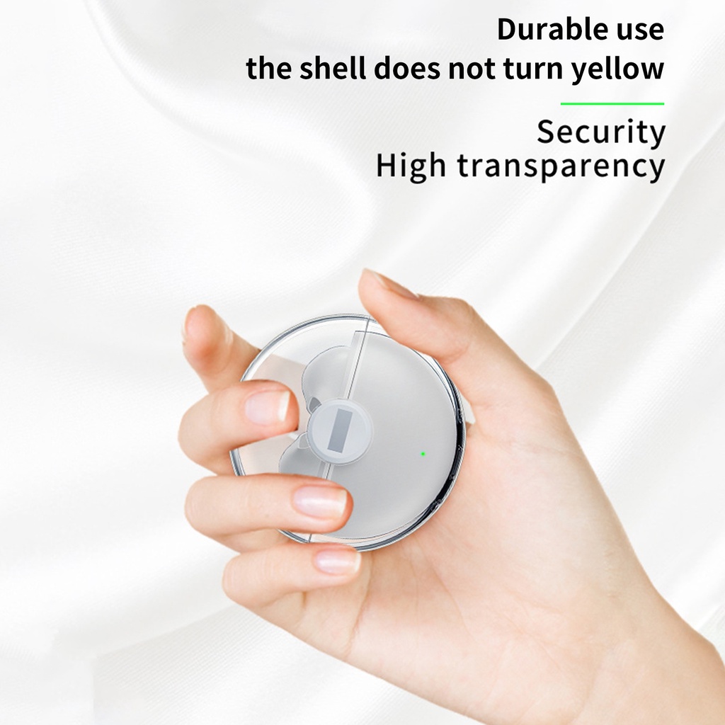 Vỏ bảo vệ hộp sạc tai nghe LENOVO LP80 trong suốt tương thích bluetooth chống rơi kèm móc