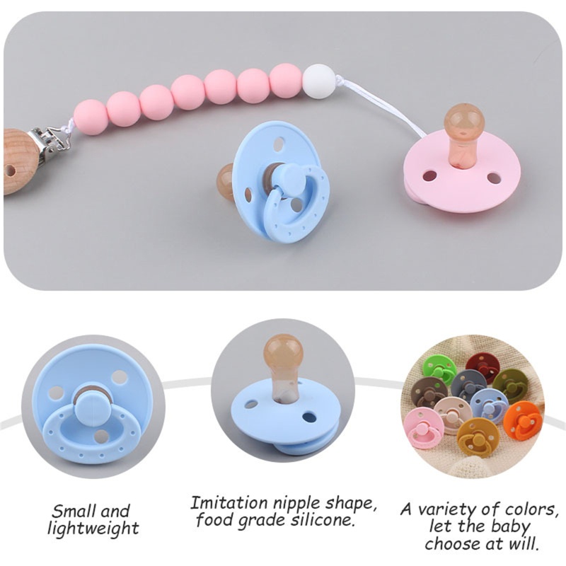 Núm Ti Giả Di Động Bằng Silicone Cho Bé Sơ Sinh