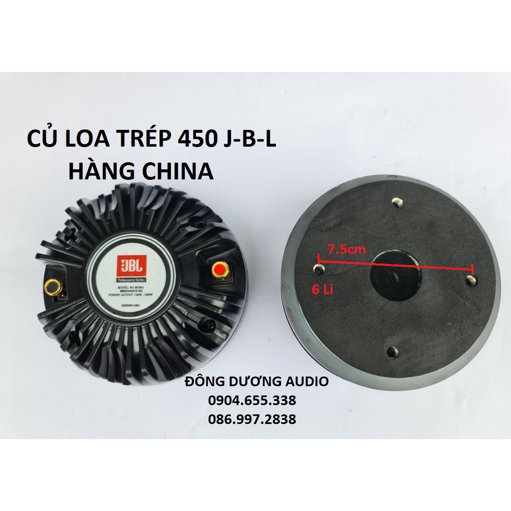 TRÉP KÈN 450 J BL CHINA LOẠI BẮT ỐC 6LY TỪ 115 COIL 44.4MM CỌC NHẤN - HÀNG NHẬP GIÁ 1 CỦ