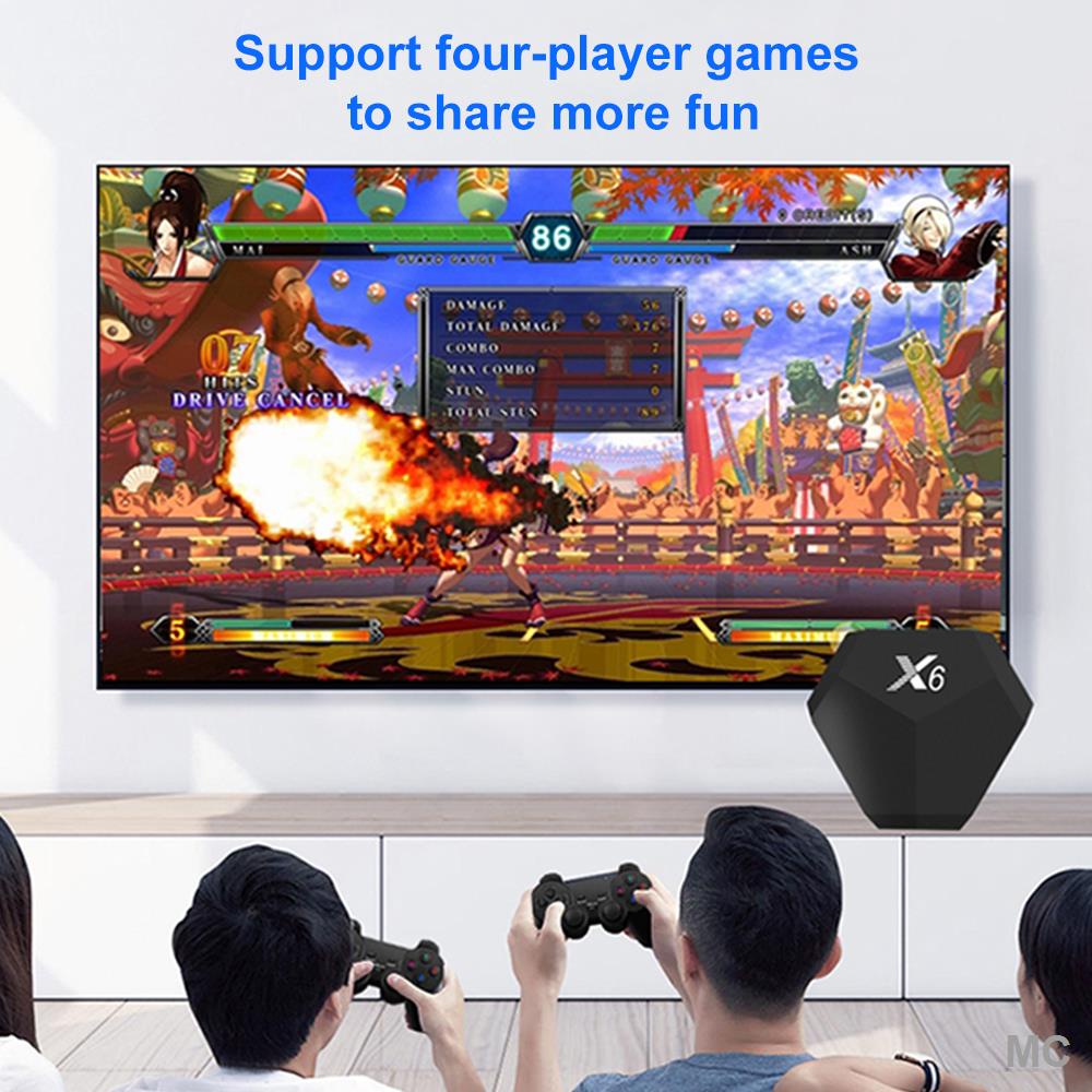 Máy Chơi Game Cầm Tay Không Dây X6 High End TV 2.4G 4K HD Video Cho PS1 / G