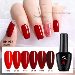 Sơn Gel AS chính hãng 15ml đỏ BH 6 màu sử dụng nhiều trong các tiệm nail