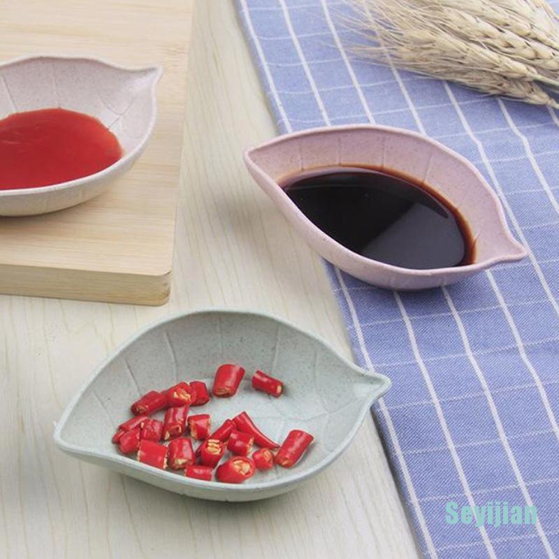 Bát Đựng Nước Chấm Hình Chiếc Lá Bằng Rơm Lúa Mì
