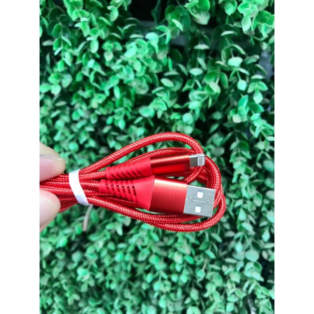 Dây cáp sạc Iphone 1.5m bọc dù chống đứt sạc nhanh cao cấp - Hàng chính hãng YEKO