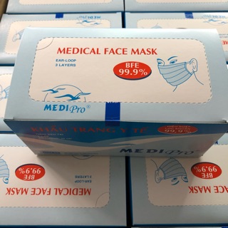 Compo 3 hộp Khẩu trang y tế 3 lớp - Medipro