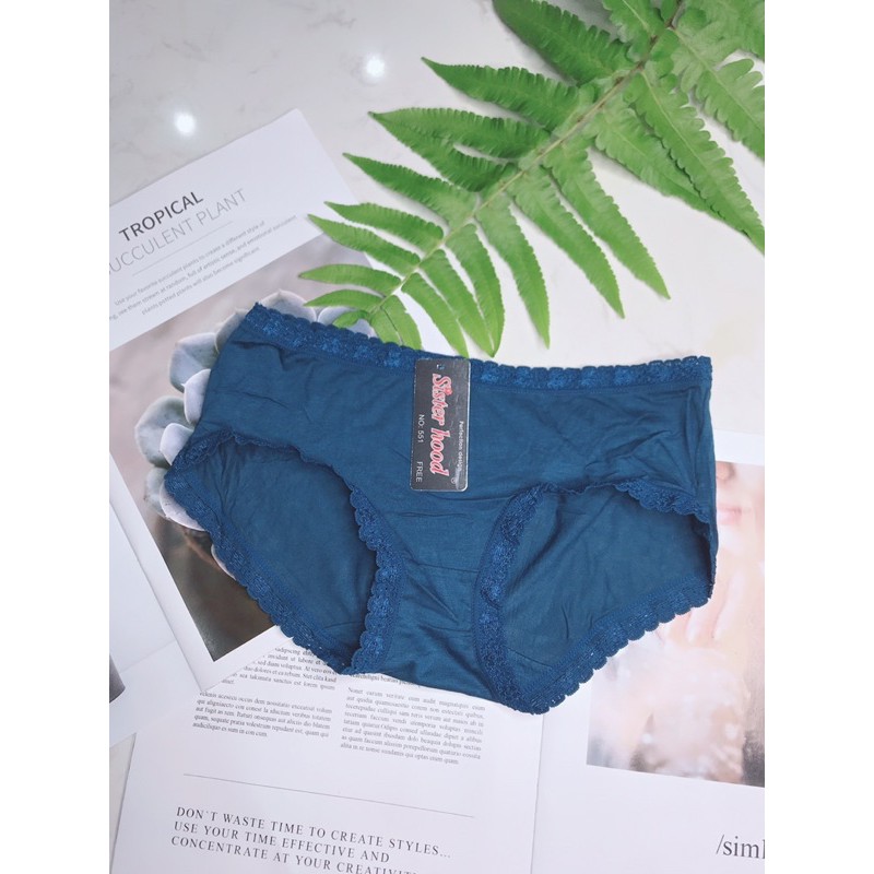 Quần lót nữ Thái Lan cotton pha ren mã SISTERHOOD 551 nhập khẩu THÁI LAN
