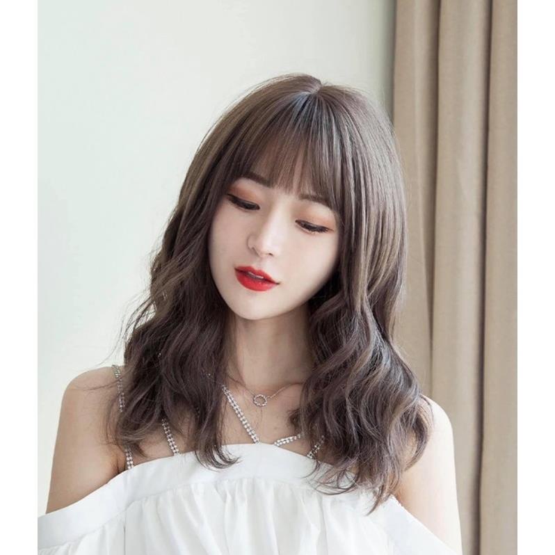 Tóc giả nguyên đầu ❤️FREESHIP❤️ mẫu xù dợn - mã T60F