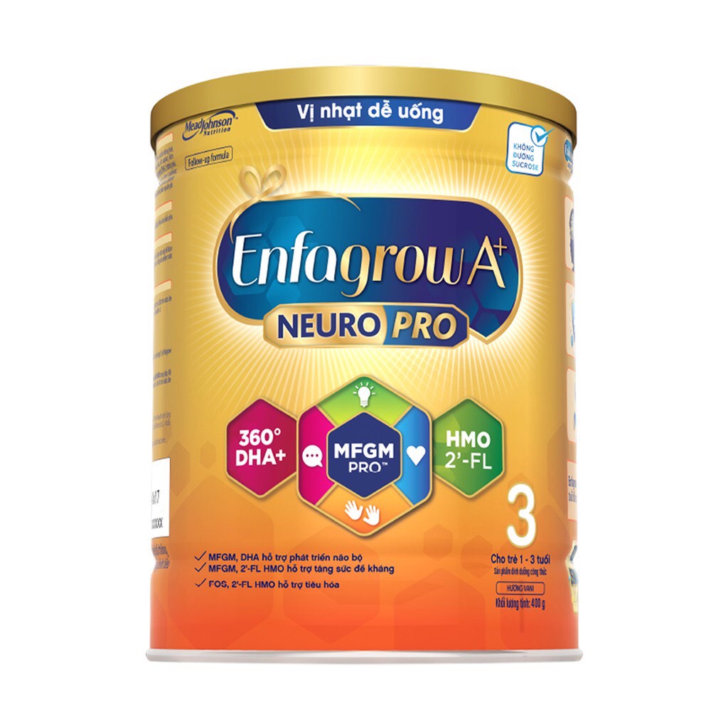 Sữa bột Enfa A+ Neuropro 3 Với 2’-FL HMO, 400g, Date 2024