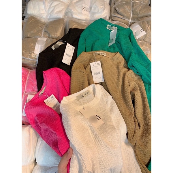 Áo Croptop tay dài chất thun xốp- HÀNG CHUẨN SHOP H.N.M STORE